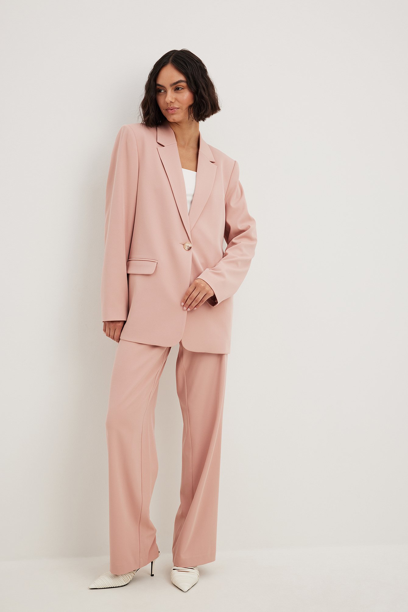 Light Pink Basic Anzughose