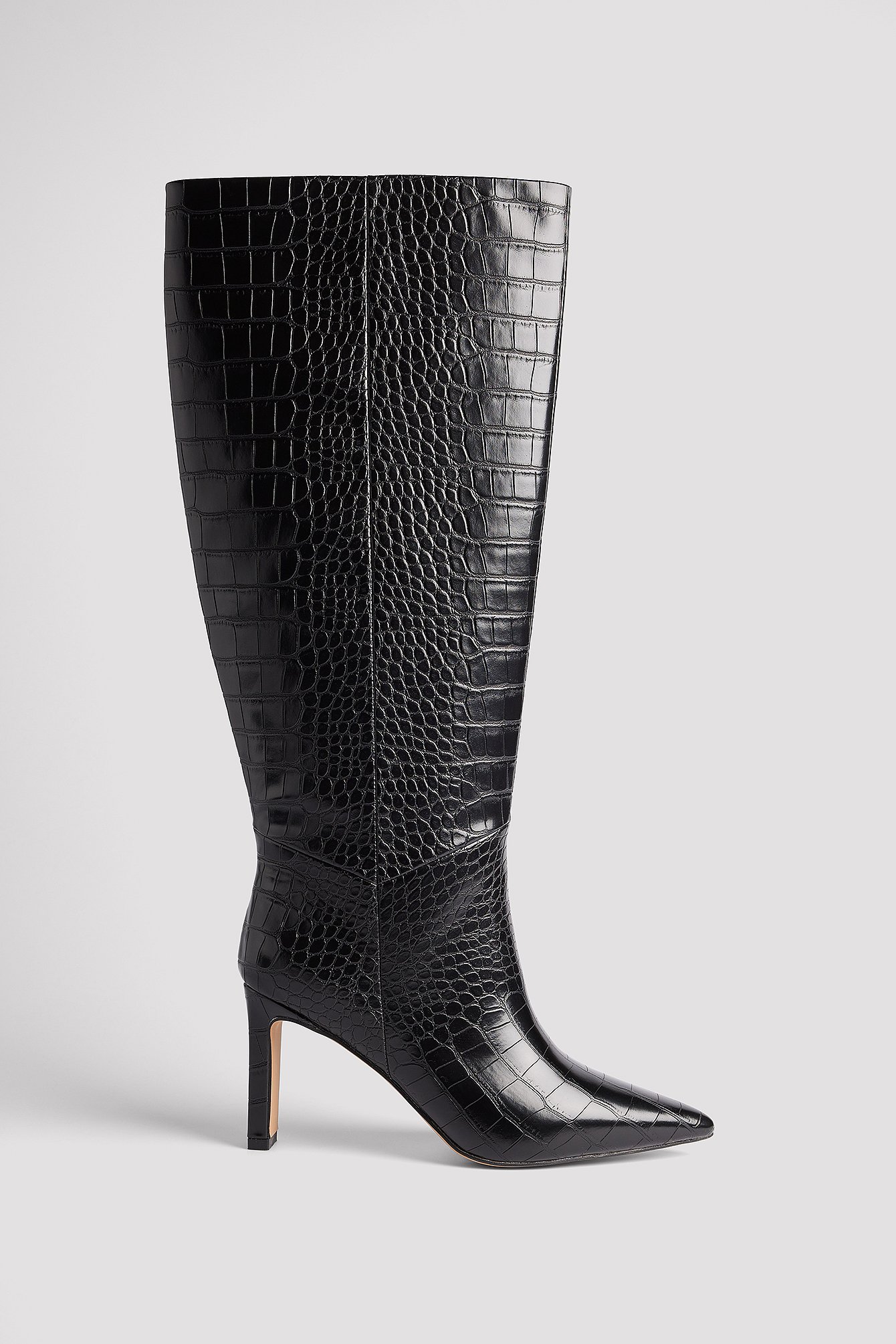 Croc Pointy Toe Boots