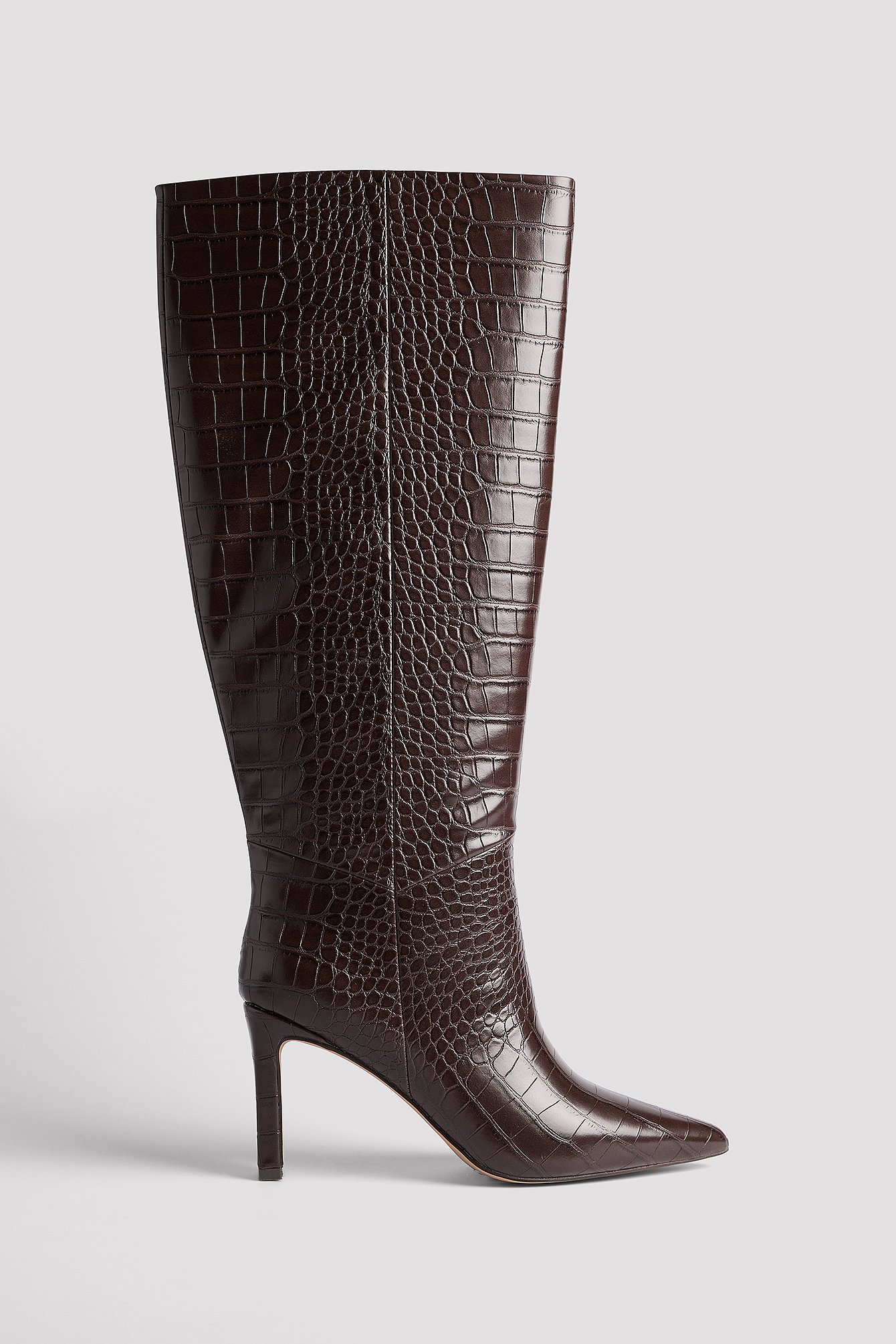 Croc Pointy Toe Boots