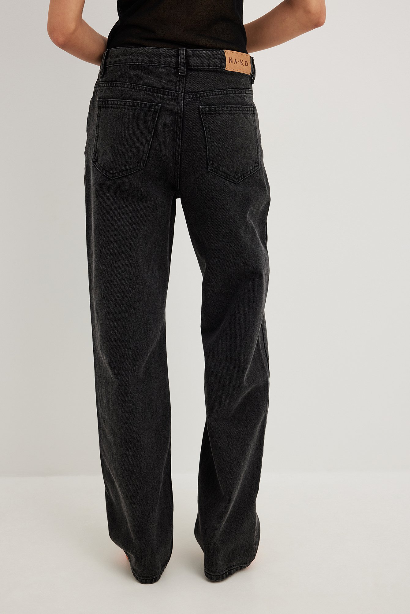 Grey Lockere Jeans mit mittlerer Taille